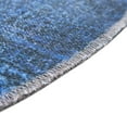 thumbnail image 6 of Unique Loom Yara Collection Area Rug - Nayer (4' Round Overdyed Blue/Blue), 6 of 7