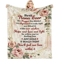 Grandma Gifts from Granddaughter Grandson,Nana Gifts from Grandchildren,Gifts for Nana from Grandkids,Nana Birthday Christmas New Year Gifts Best Nana Ever Gifts Throw Blanket
