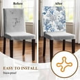 thumbnail image 5 of Summer Marine Life Chair Covers Set of 4 Water Blue Coral Shell Starfish Chair Back Covers Stretch Removable Washable Chairs Slipcovers Chair Protector for Dining Room Kitchen Party Decor, 5 of 5