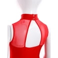 thumbnail image 4 of iiniim Girls Kids Lyrical Ballet Dance Dress Figure Ice Skating Leotard Skirted Sleeveless Performance Red 16, 4 of 7