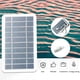 thumbnail image 5 of Panel solar pequeño, pequeño panel solar con USB DIY Célula solar de silicio monocristalino Panel solar de energía portátil para acampar a prueba de agua para banco de energía del teléfono, 5 of 5