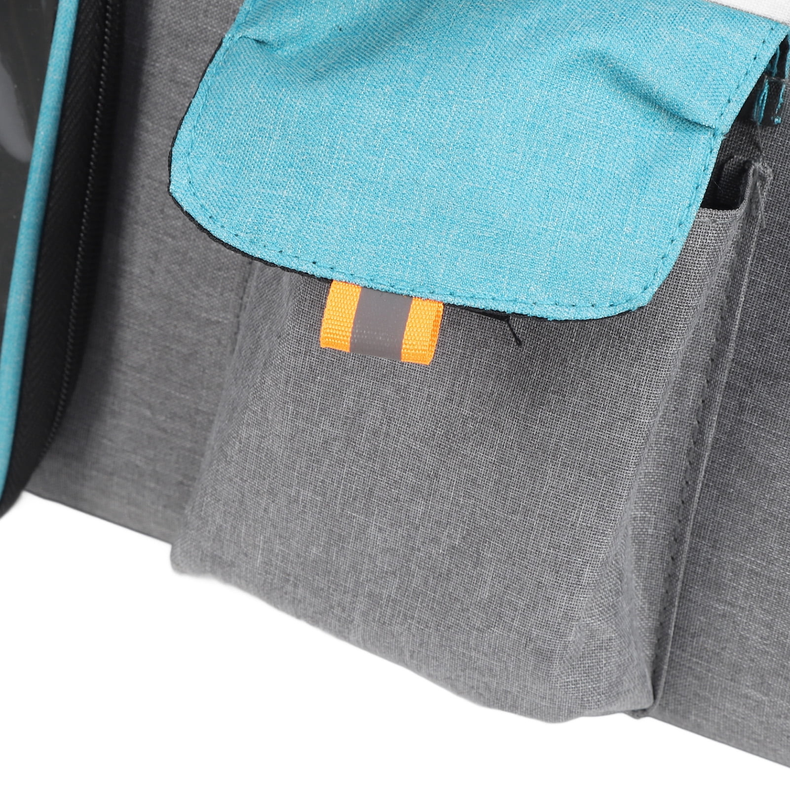 Suodoka Breathable Mesh Pet Carrier Backpack, Large Capacity Portable Cat & Dog Carrier Bag for Outdoors Travel, Grey/Blue