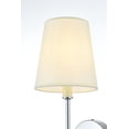 thumbnail image 5 of Mel 1 light Brass and White shade wall sconce, 5 of 7