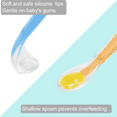 thumbnail image 5 of Cucharas suaves de silicona para bebés, para entrenamiento de alimentación de niños pequeños y bebés, paquete de 5, sin BPA, aptas para encías, para la primera etapa, 5 of 5