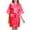 Hot Pink, variant on Womens Robe Nightgown Solid Bandage Cardigan Bathrobe Color Nightgown Nightgown Satin Home Women's, Women's Sleepwear Ladies Bathrobe( Purple 2XL )