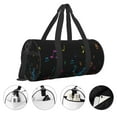 thumbnail image 3 of Fuzoiu Color Musical Notes Print Travel Bag, Large Capacity Travel Bag, Sports Gym Bag, Travel Duffel Bag, Weekender Overnight Bag for Women and Man, 3 of 6