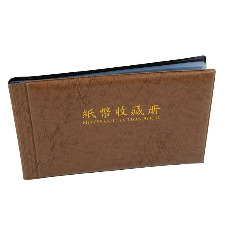 Banknote Album With 30 Pages 21x12.5 Cm Notes Folder Book Paper Money  Collection 