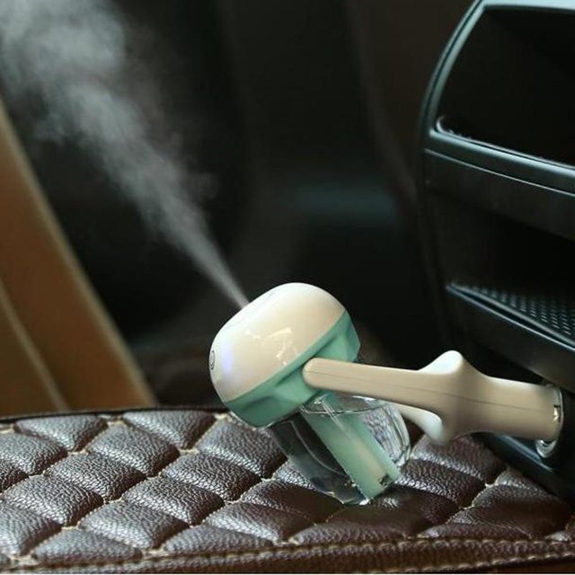 Humidificador de vehículo USB Purificador de aire Difusor Aromaterapia Mist Maker (Azul) Wdftyju Para estrenar
