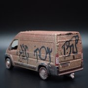 Open Box 2019 19 RAM PROMASTER 2500 SPRINTER VAN TAGGED GRAFFITI 1:64 DIECAST MODEL CAR