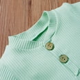 thumbnail image 2 of xiaxaixu 2Pcs Unisex Baby Summer Outfits, Ribbed Romper + Elastic Waist Shorts, 2 of 6