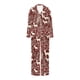 thumbnail image 4 of Puntoco Pijama de mujer con cuello en V y manga larga con estampado navideño para otoño e invierno, 4 of 5