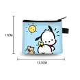 thumbnail image 3 of Monedero de poliéster Sanrio Pochacco para niños, Tarjetero con estampado de dibujos animados con cremallera, bolsa de almacenamiento Simple, se vende como pasteles calientes, nuevo, 3 of 4