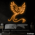 thumbnail image 4 of Craftnamesign Phoenix Neon Sign, Phoenix Decor, Phoenix Wall Art, 4 of 4
