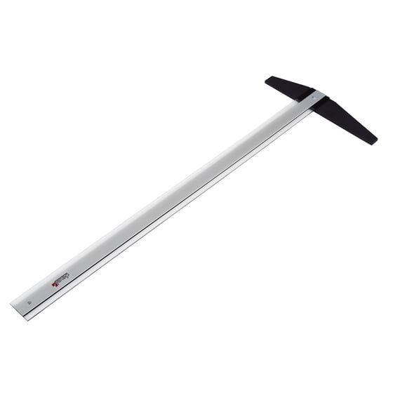 REGLA T PROFESIONAL DE ALUMINIO CON ACRILICO 75CMS