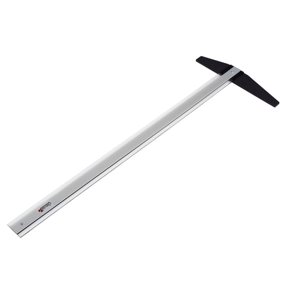 REGLA T PROFESIONAL DE ALUMINIO CON ACRILICO 75CMS