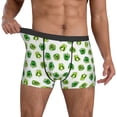 thumbnail image 3 of Men's Boxer Briefs, green Bell Pepper Soft Comfy Mens Underwear Boxer Briefs Breathable With Widen Waist, 3 of 7