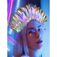 thumbnail image 7 of MODANU Light Up Laser Headbands LED Glowing Headpiece Flashing Crown Luminous Hair Hoop Tiara Headwear New Year Nightclub Birthday Cosplay Party Hair Accessories for Women and Girls, 7 of 7