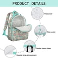thumbnail image 4 of Golden Retriever Dog and Flowers Backpack for School,Cute School Bag,Schoolbag with Adjustable Shoulder Straps & Padded Back,15.25"x11.5"x5.25", 4 of 6
