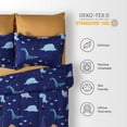thumbnail image 7 of Sleep Zone Kids Full/Queen Bedding Comforter Set - 7 Pieces Super Cute & Soft Bedding Sets & Collections with Comforter, Sheet, Pillowcase & Sham - Fade Resistant Easy Care (Dino Family), 7 of 7