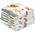 thumbnail image 7 of Cartoon Chinese Zodiac Animals Dish Towels Set of 4, Colorful Stars Washable Tea Towels Dishcloths Lint-Free 18x28 Inch Fast Drying for Kitchen Restaurant Bar Clean, 7 of 7