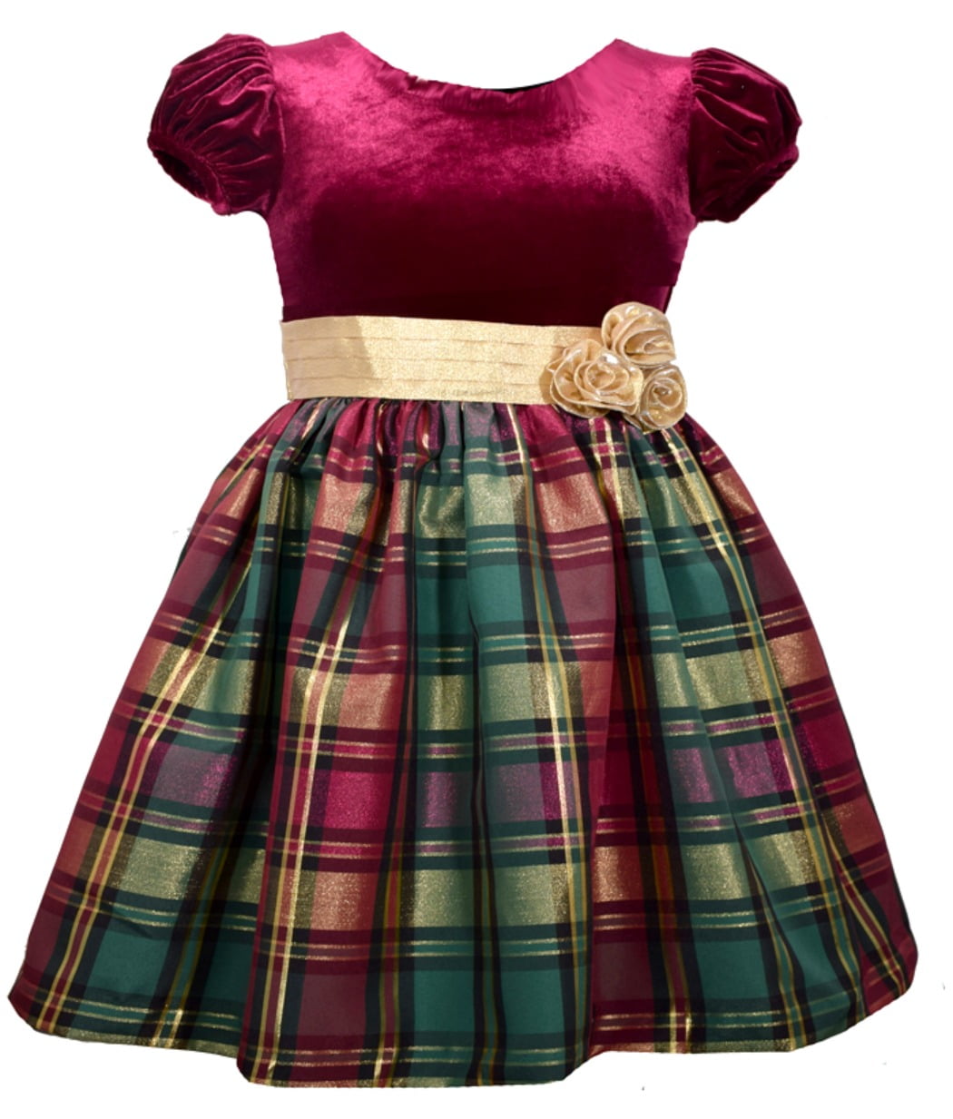 burgundy plaid dress