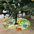 thumbnail image 2 of FMSHPON Funny Chameleons Xmas Christmas Tree Skirt Stand Mat for Holiday Party Decoration Indoor Outdoor 48 inches, 2 of 3