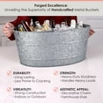 thumbnail image 7 of BREKX Aspen Oval Galvanized Beverage Tubs, 7 of 7