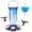 Blue, variant on Kingsyard Glass Hummingbird Feeder with 6 Feeding Ports and Ant Moat, 16 oz, Leak Proof, Green