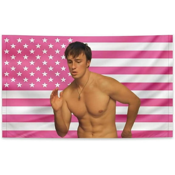 Drew Pink Rafe American Funny Starkey Cameron Flag Poster Tapestry with Grommets, College Dorm Decor, Outdoor Party, Patio Yard, Room Decor Merch (PINK01)