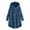 Blue, variant on felwors Women's Fuzzy Fleece Jacket - Lightweight, Cozy & Soft, Button-Front Hooded Design | Winter-Ready Casual Coats with Plus Size Option, Bed Jacket Style Blue, XL