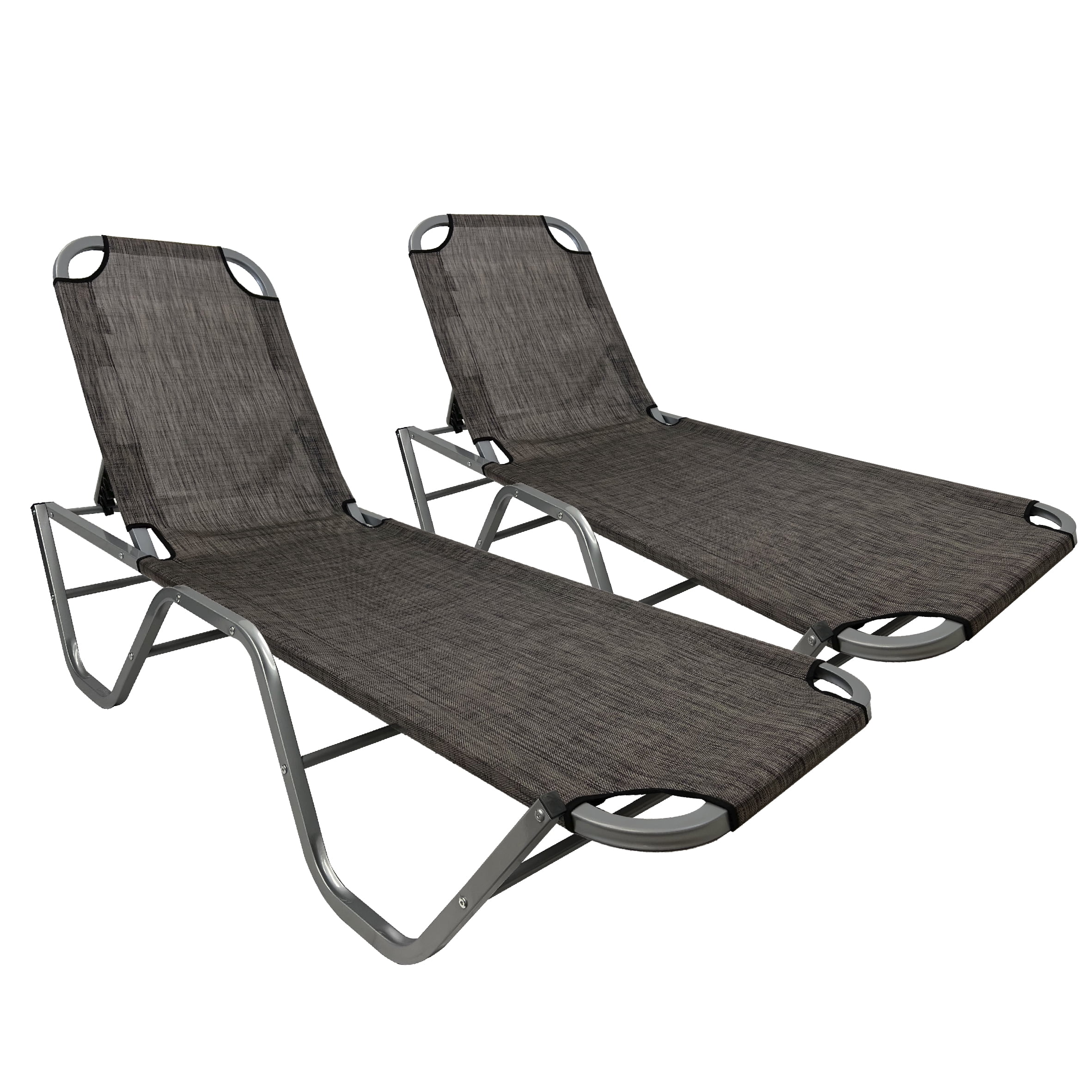 EasyGo Patio Chaise Lounger Aluminum Patio Sun Lounge Chair