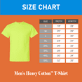 thumbnail image 2 of Gildan Men's Crew Neck Heavy Cotton Hi-Vis Tee, Short Sleeve Work T-Shirt, Safety Green, 5 Pack, M, 2 of 6