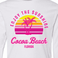 thumbnail image 4 of Inktastic Summer Enjoy the Sunshine Cocoa Beach Florida in Pink Long Sleeve Youth T-Shirt, 4 of 5