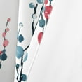 thumbnail image 4 of Lush Decor Mirabelle Watercolor Floral Room Darkening Window Panel Pair, 52x84, Blue/Coral, 4 of 5