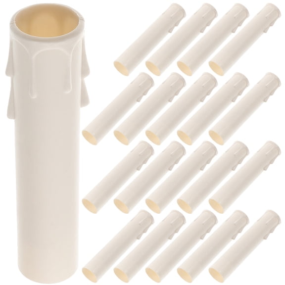 ELAYARD White Candle Sleeves for Lamp Chandelier Modern Medieval Style 24Pcs