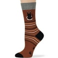 thumbnail image 4 of 7BIGSTARS KINGDOM Women's Cotton Fun Crew Socks - 4 Pack Large - Cat Paw Yarn - Seamless Sock Size 10-12 Shoe Size 8-12, Brown, Grey, Ecru, Black, 4 of 10