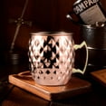 thumbnail image 3 of Moscow Mule Mug Stainless Steel Beer Cup Cocktail Mug Coffee Cup Decor Supplies (Copper B), 3 of 9