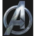 thumbnail image 2 of Girl's Black Panther: Wakanda Forever Metallic Wakanda Avengers Logo Graphic Tee Black Small, 2 of 4
