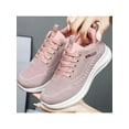thumbnail image 4 of Frontwalk Women Athletic Shoes Sport Sneakers Mesh Running Shoe Gym Lightweight Trainers Ladies Lace Up Flats Pink 8.5, 4 of 5