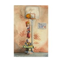 Trademark Fine Art 'Slam Dunk' Canvas Art by Jay Throckmorton