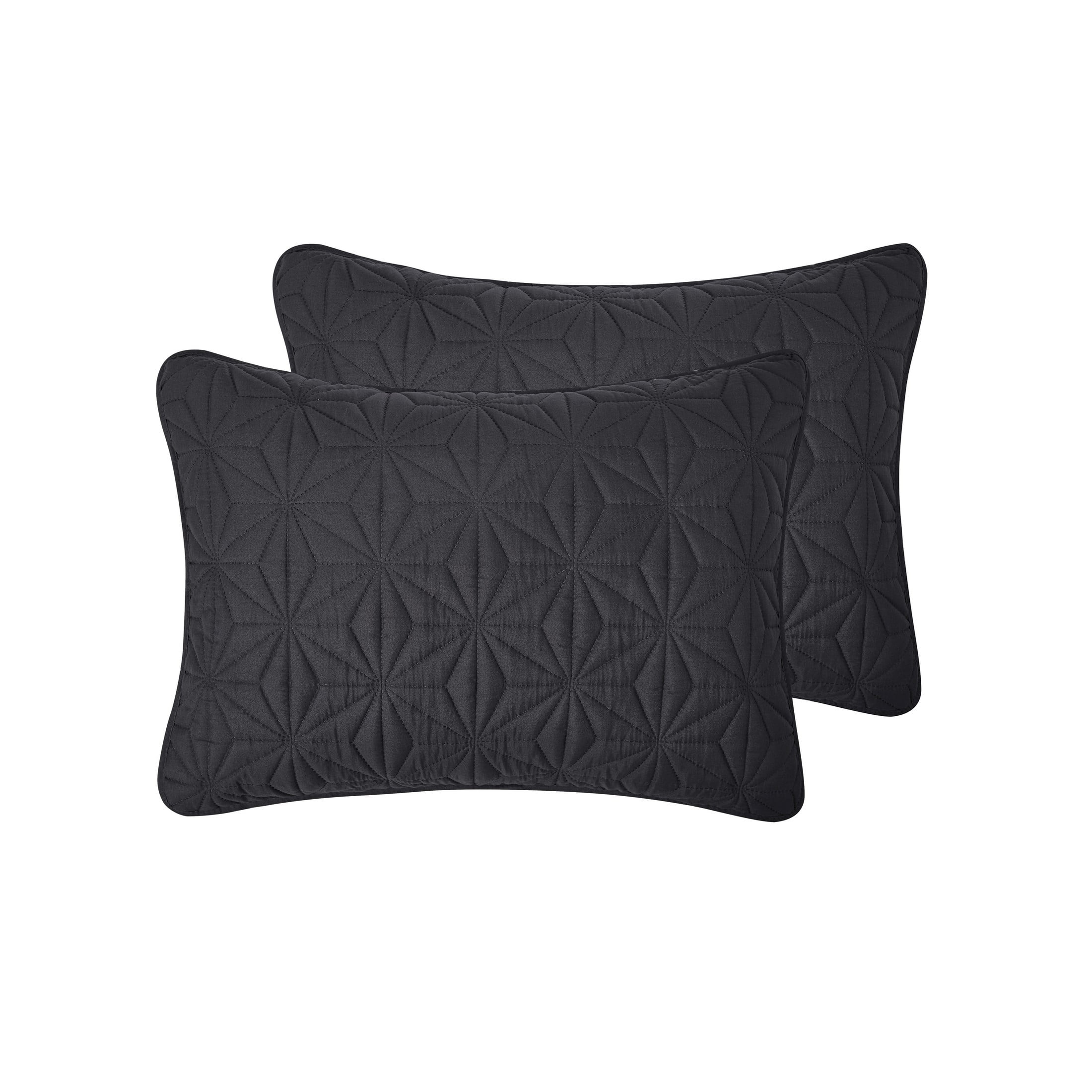 VCNY Home Kaleidoscope 3-Piece Grey Geometric Quilt Set, Full/Queen, Adult, Unisex