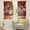 Red Pink Brown, variant on Highland Cattle Window Drapes,Rustic Cow Farm Animal Gray Wooden Board Window Curtain for Bedroom,Valentine's Day Love Hearts Flowers Curtain of 2 Panels for Adults Teens,42Wx63L Inches