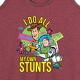 thumbnail image 3 of Toy Story 4 - I Do My Own Stunts Woody And Buzz - Women's Racerback Tank Top, 3 of 5