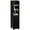 Black, variant on kleankin Tall Bathroom Storage Cabinet, Narrow Bathroom Cabinet, White