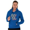thumbnail image 5 of American Land of the Free Patriotic Hoodie Sweatshirt Women Men Brisco Brands S, 5 of 6