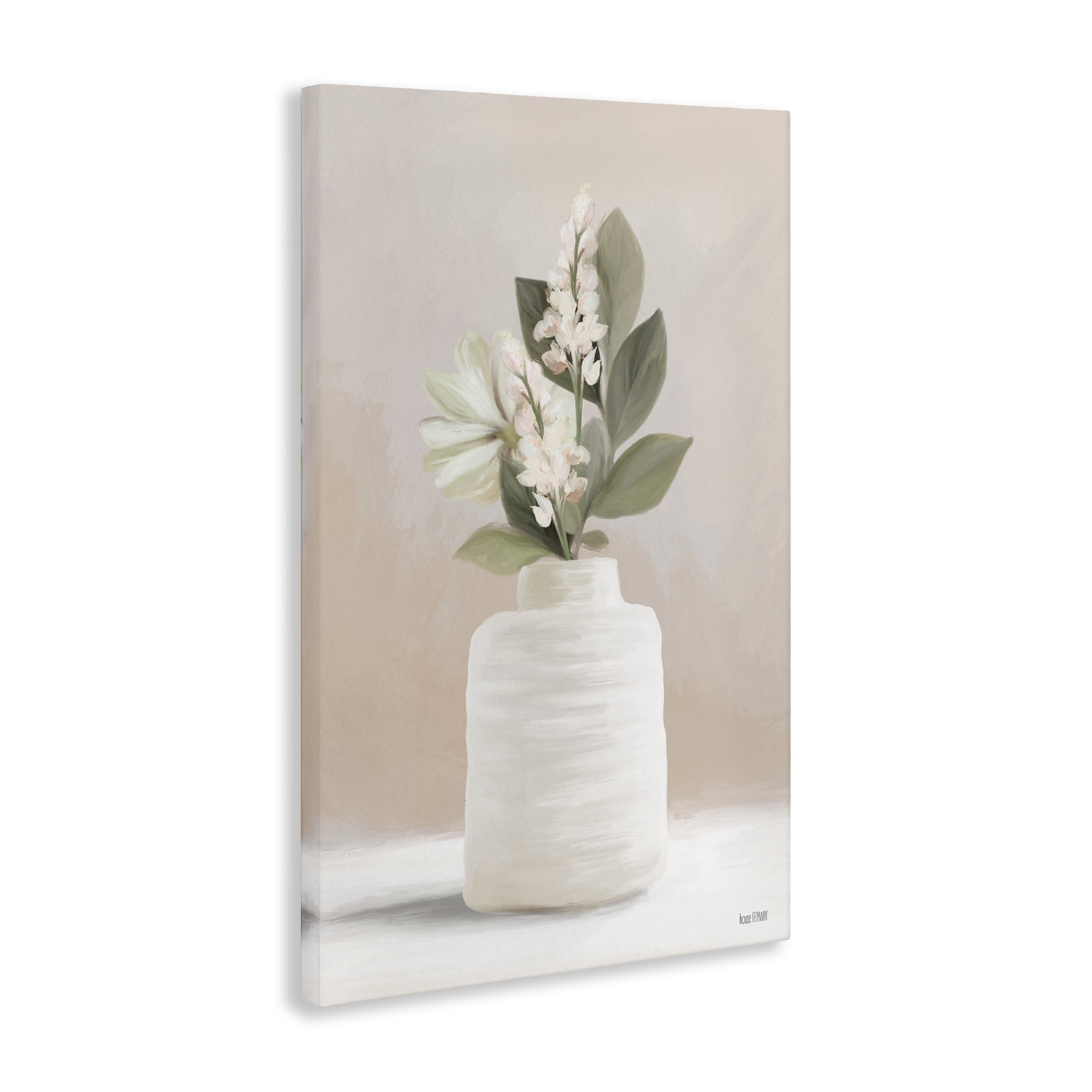 Stupell Industries Simple Potted Herb Botanical & Floral Painting Gallery Wrapped Canvas Art Print Wall Art, 30 x 45