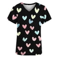 thumbnail image 5 of Cutuoiiu Women's V-Neck Short Sleeve Nursing Uniform Tops with Pockets Gifts, 5 of 5