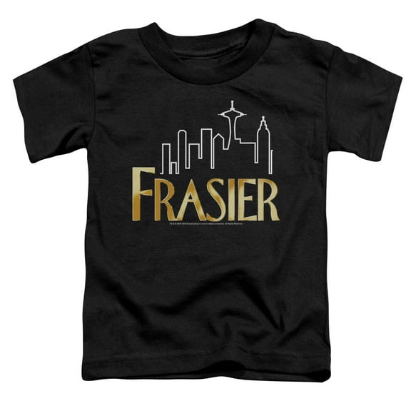Frasier Frasier Logo Toddler T-Shirt Black