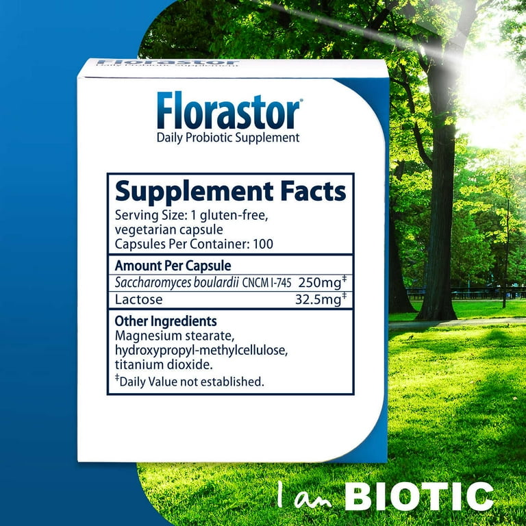 Florastor Probiotic 100 Capsules/250 Mg 7petals.in