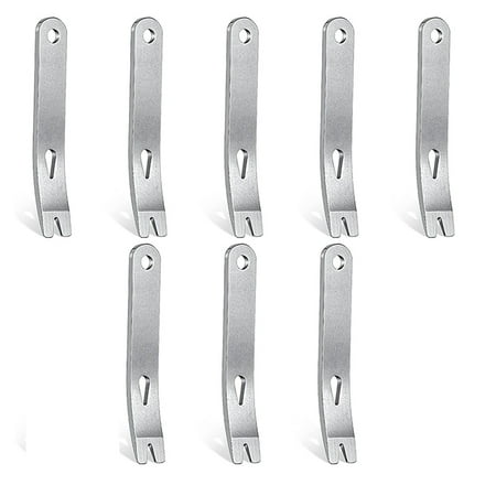 

8 Pieces Mini Pry Bar Stainless Steel Flat Bar Multifunction Small Pry Bar Mini Crowbar Opener Tool Set